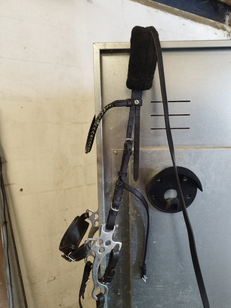 hackamore hoofdstel maat full incl teugels, Ophalen of Verzenden, BR, Frontriem, Full