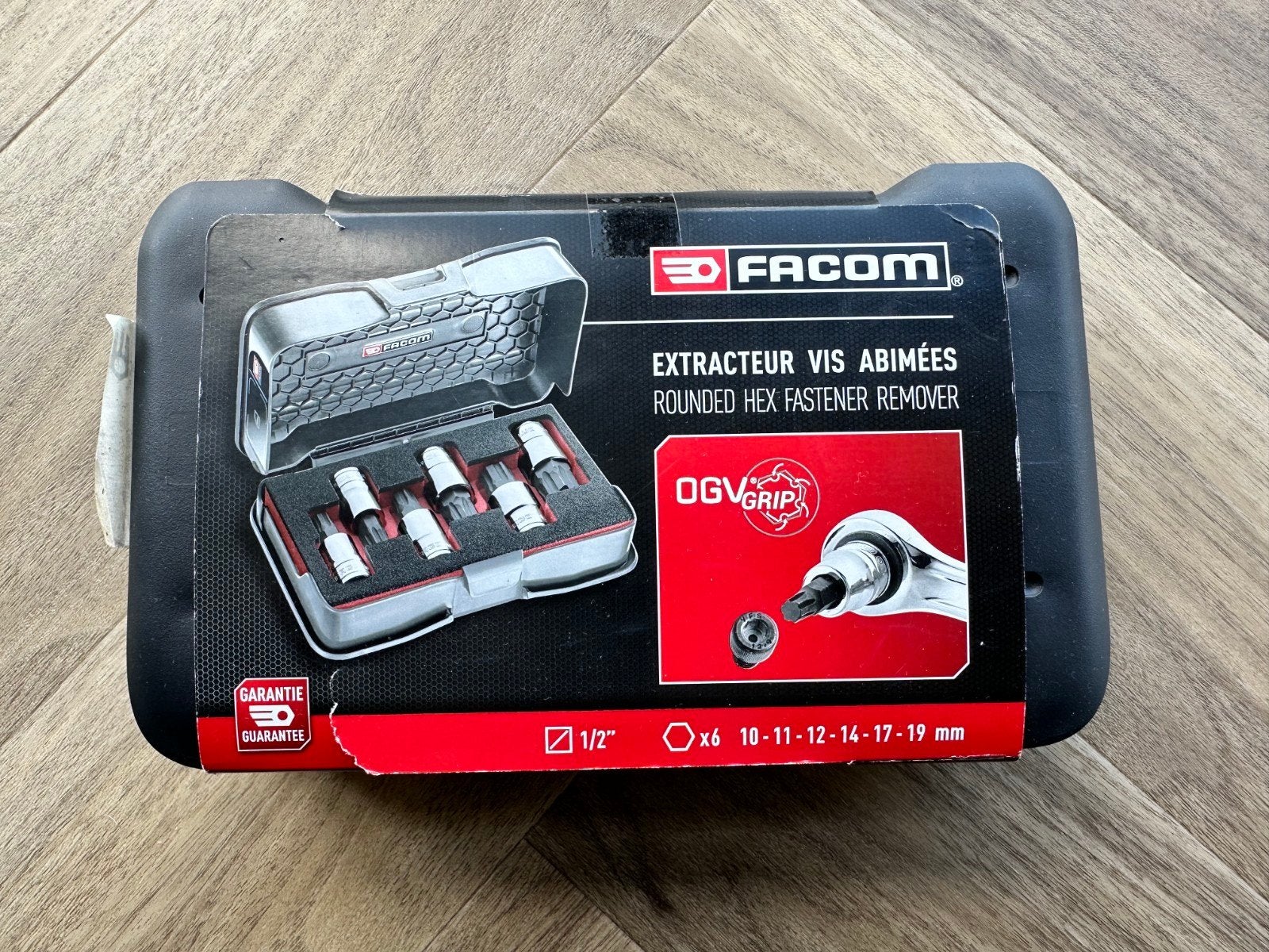 Facom STM.J6MGRPPB 6-delige 1/2 grip-bitdoppenset, Ophalen of Verzenden, Nieuw