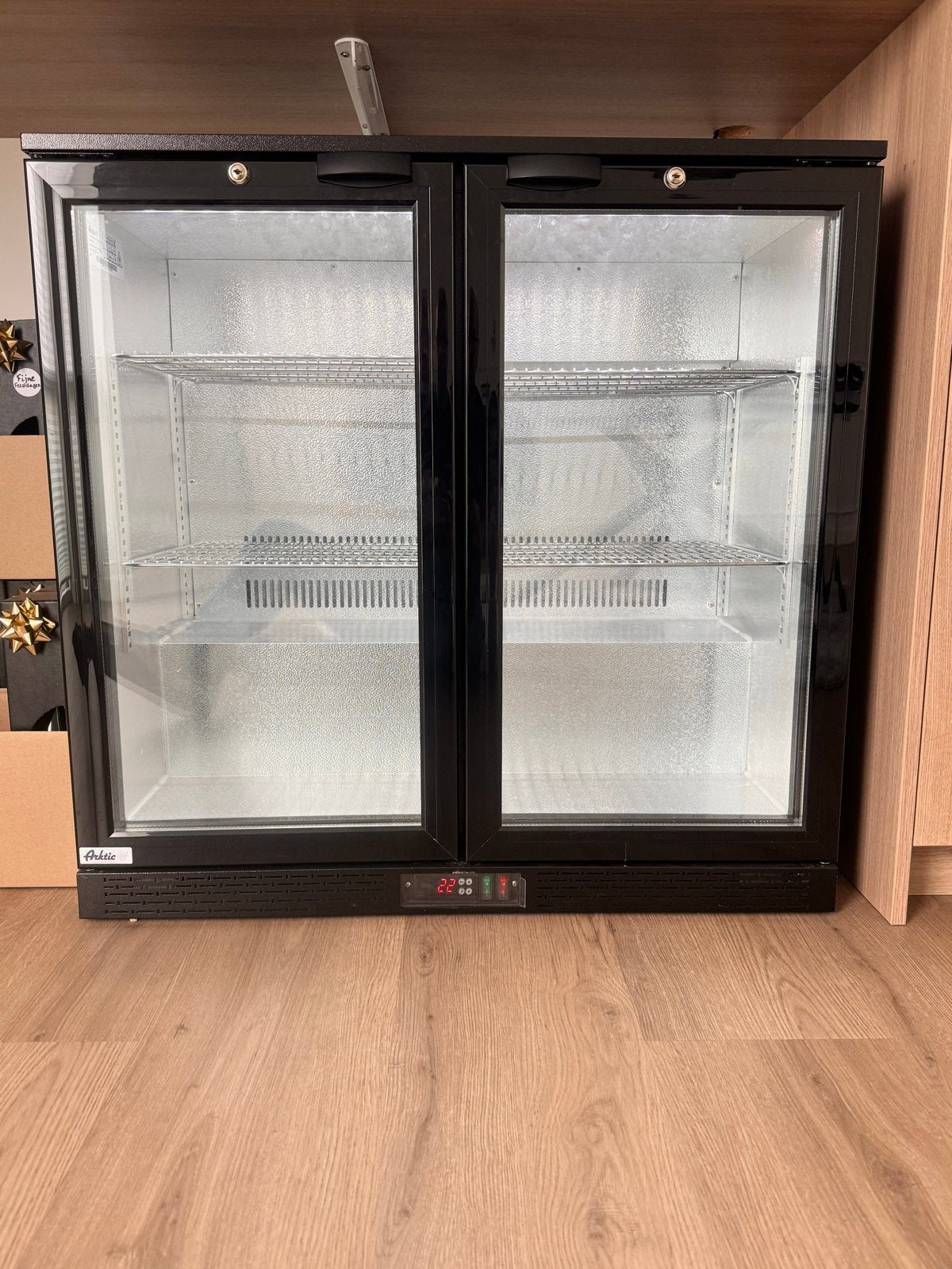 Arktic Backbar koelkast dubbele deuren 198L, Witgoed en Apparatuur, Koelkasten en IJskasten, Ophalen, 150 tot 200 liter, Zonder vriesvak