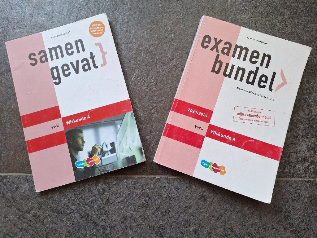 Examenbundel en Samengevat VWO Wiskunde A 2023/2024, Boeken, Gelezen, VWO, Wiskunde A, ThiemeMeulenhoff
