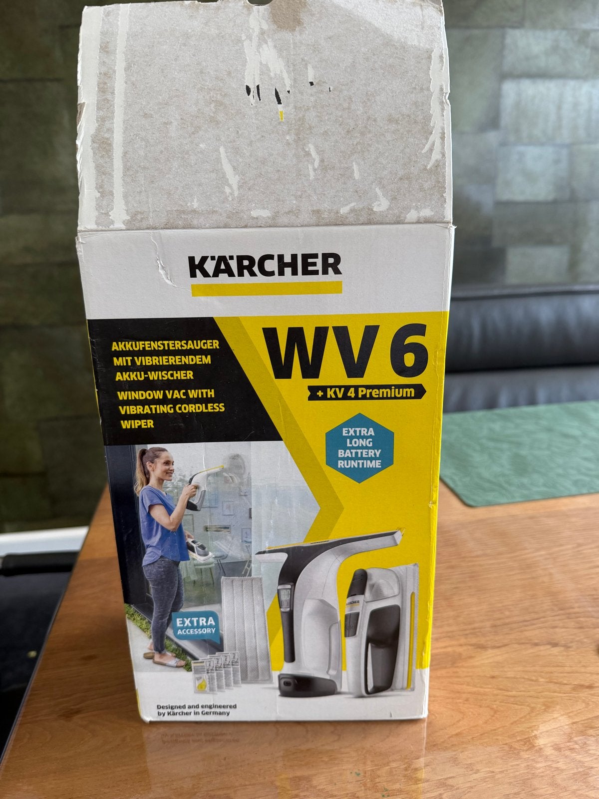 Kärcher WV 6 + KV 4 Premium Raamwisser Set, Huis en Inrichting, Schoonmaakartikelen, Ophalen of Verzenden, Raamwisser of Trekker