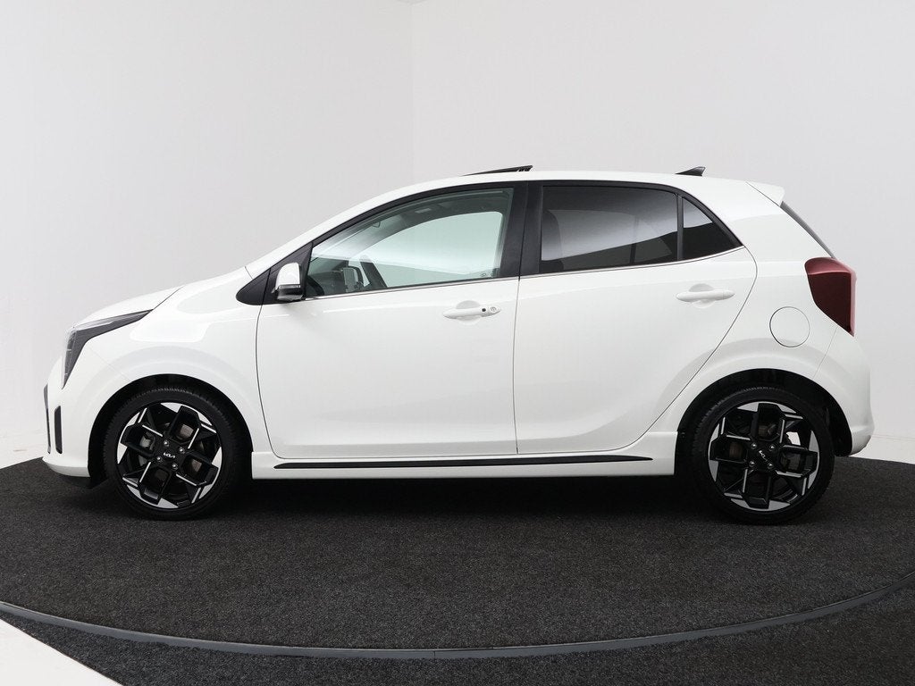 Kia Picanto 1.0 DPI GT-Line | Schuifdak | Stuur-/Stoelverwar, Auto's, Kia, Voorwielaandrijving, 12 maanden, 4 stoelen, Wit
