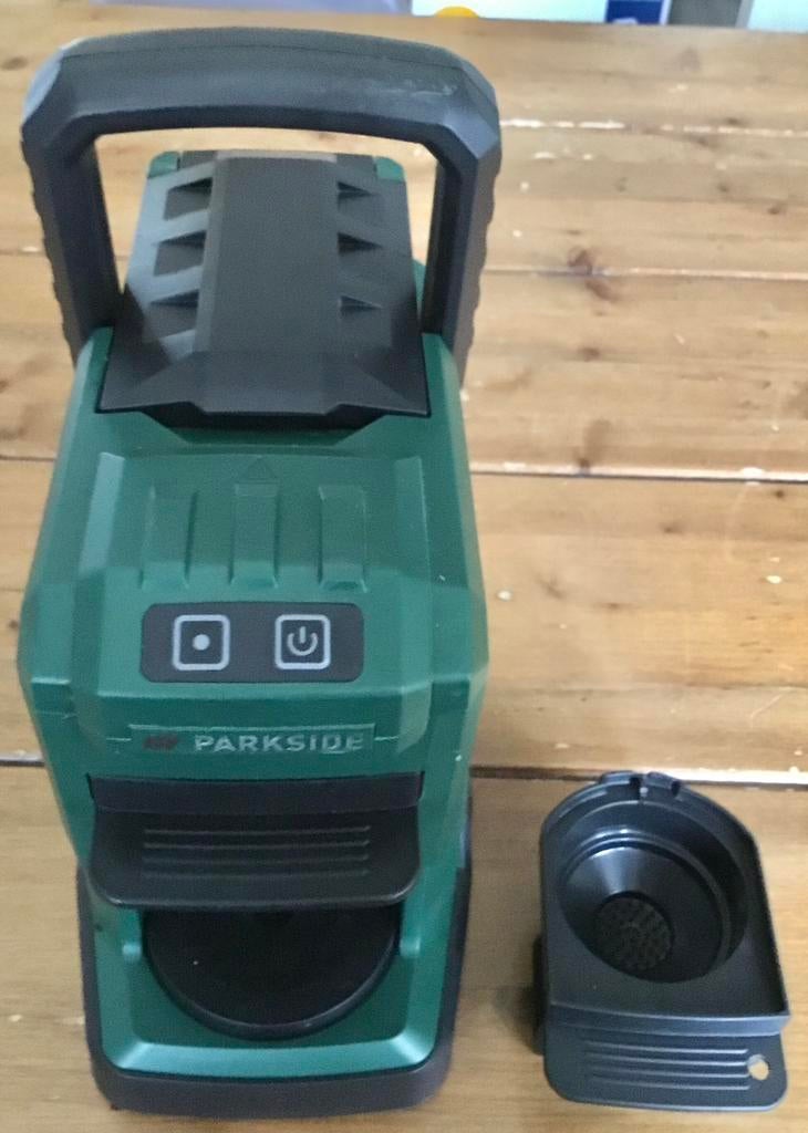 PARKSIDE ACCU KOFFIEZETAPPARAAT 20V, Ophalen of Verzenden, Gebruikt, Koffiemachine, Gemalen koffie