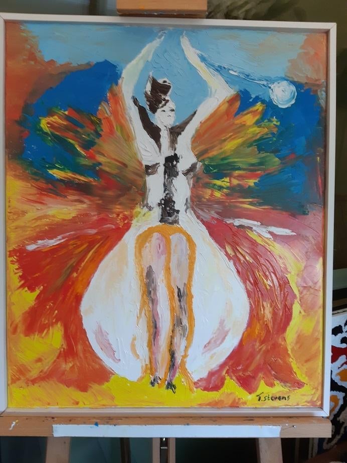 De Vurige Danseres Schilderij, Antiek en Kunst, Kunst | Schilderijen | Klassiek, Ophalen