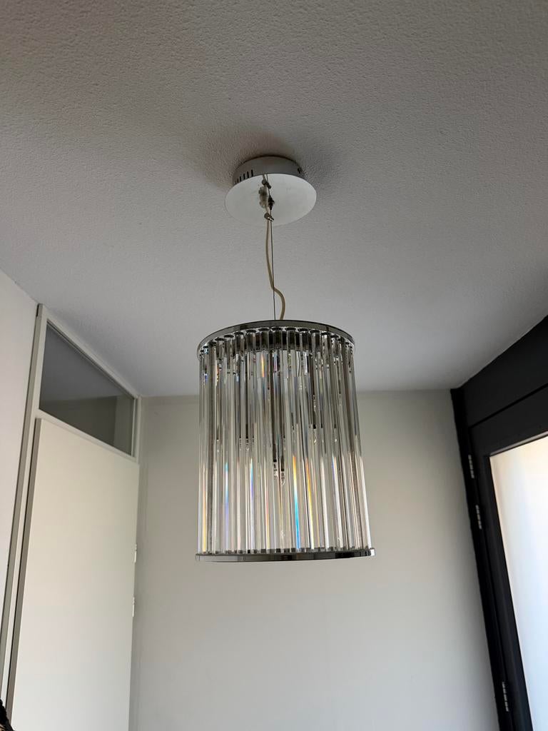 Luxe kristallen hanglamp - Impex Lighting Oklahoma, Ophalen of Verzenden, Zo goed als nieuw, Glas, Minder dan 50 cm