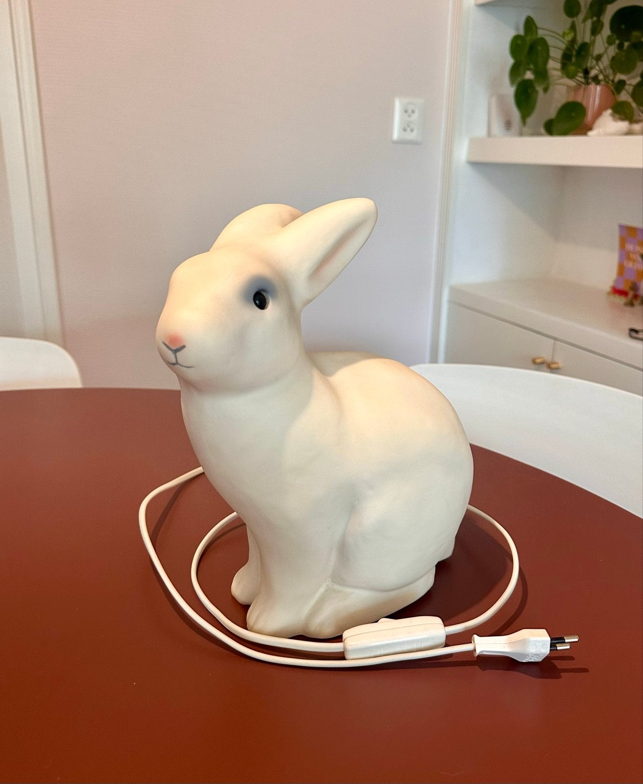 Heico Konijn lamp - Zo goed als nieuw, Met schakelaar, Wit, Overige merken, Kunststof