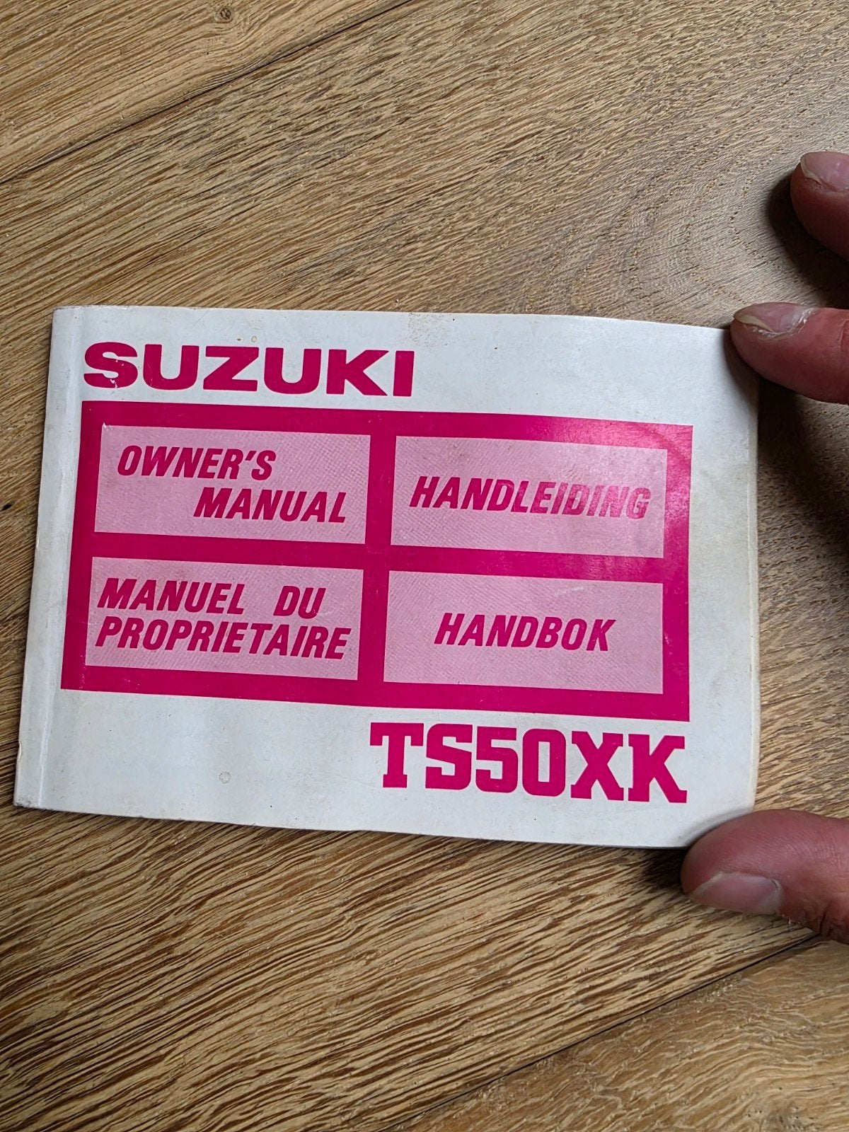 Suzuki TS50XK Handleiding - Owner's Manual (1989) tsx, Ophalen of Verzenden, Suzuki