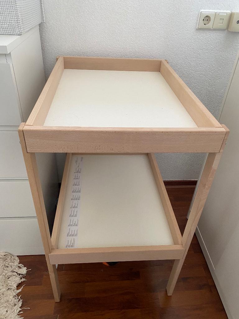 Commode, beuken/wit, 53x72x87 cm, Ophalen, 50 tot 70 cm, 100 cm of meer, Zo goed als nieuw