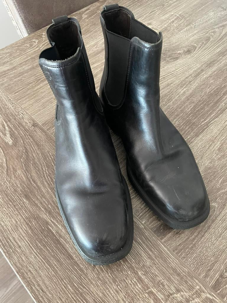 Tod’s Leren Loafers - Maat 42,5 Heren, Ophalen of Verzenden, Zo goed als nieuw, Zwart, Loafers