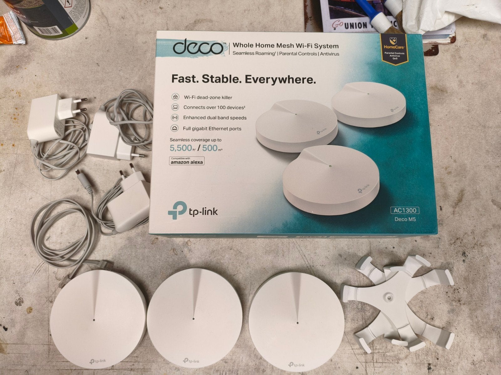 TP-Link Deco M5 AC1300 Whole Home Mesh Wi-Fi Systeem, Ophalen of Verzenden, Zo goed als nieuw, TP-Link