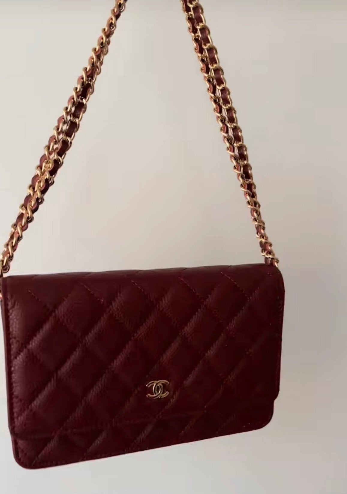 Bordeaux Tas echt leder, Ophalen of Verzenden, Zo goed als nieuw, Rood