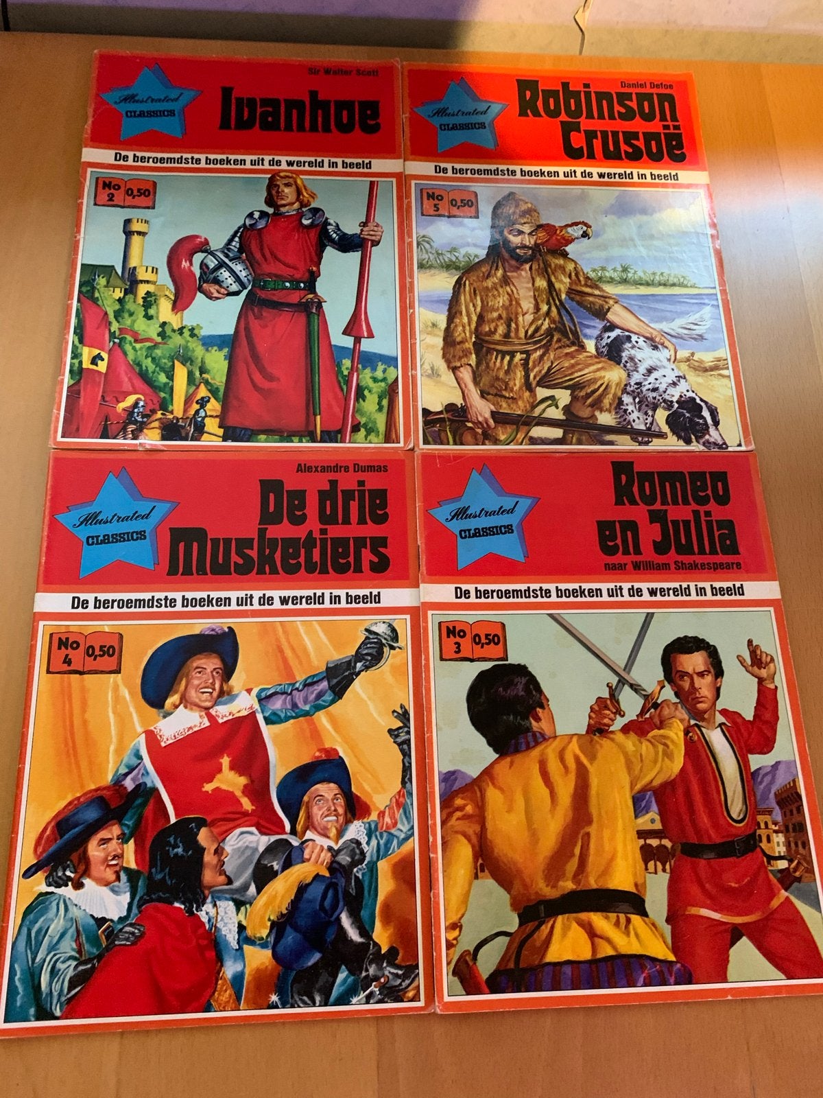 Illustrated Classics: 6 stripboeken - Ivanhoe, Robinson Crus, Boeken, Stripboeken, Meerdere stripboeken, Ophalen of Verzenden