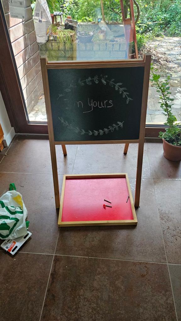 Krijtbord (niet compleet), Ophalen, Gebruikt, Krijtbord