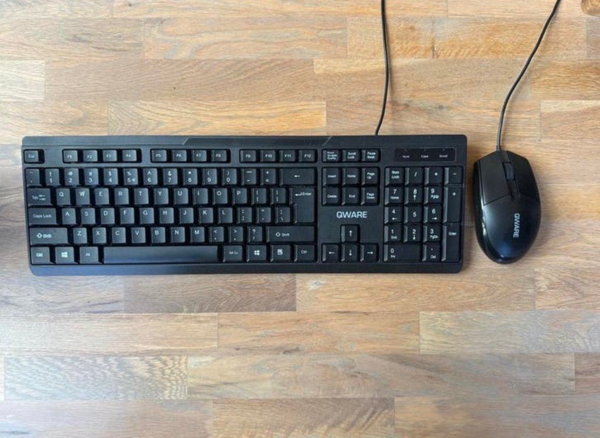 Qware Toetsenbord en Muis Set, Ophalen of Verzenden, Qwerty, Gebruikt