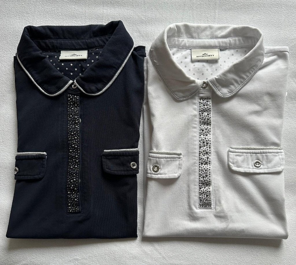 2 HV Polo / HV Society polo's maat 36, Kleding | Dames, HV Society, Zo goed als nieuw, Korte mouw, Maat 36 (S)