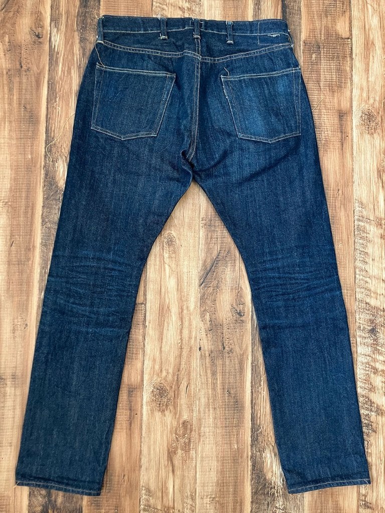 CANTON OVERALLS 1963-106 1966-type Selvedge Jeans W34 x L31, Canton Overalls, Blauw, Ophalen of Verzenden, W33 - W34 (confectie 48/50)