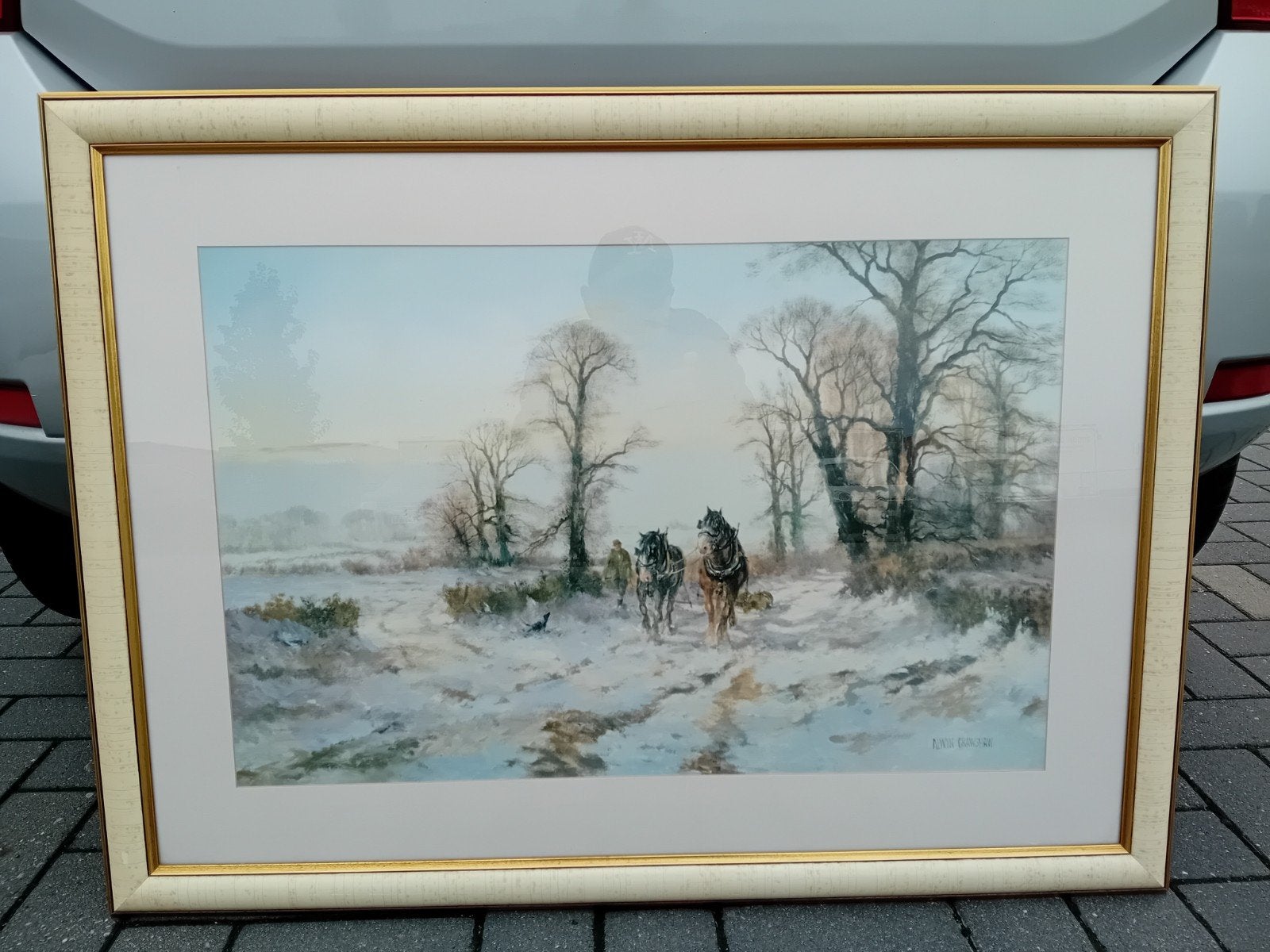 schilderij van alwyn crawshaw  100  x  75  cm, Antiek en Kunst, Kunst | Tekeningen en Foto's, Ophalen