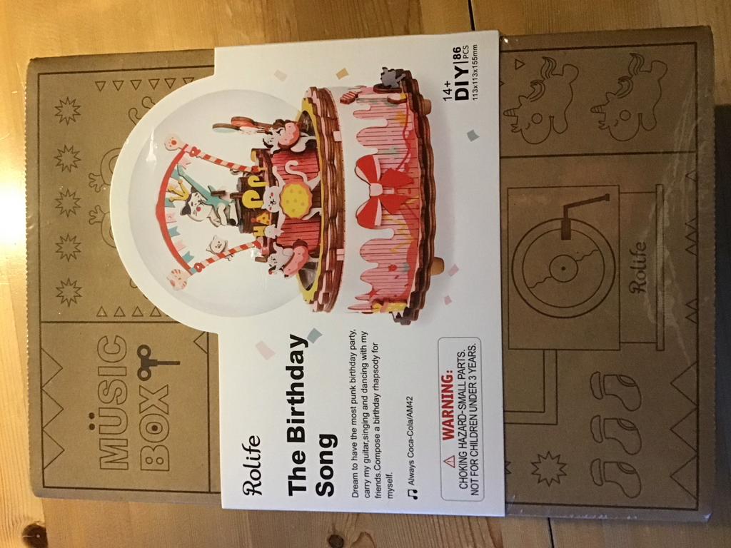 Rolife DIY Muziekdoosje Bouwpakket - The Birthday Song, Ophalen, Nieuw