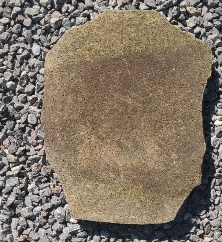 Grijze en rode stepstones voor tuin of pad, Ophalen, Gebruikt, Overige typen, Natuursteen