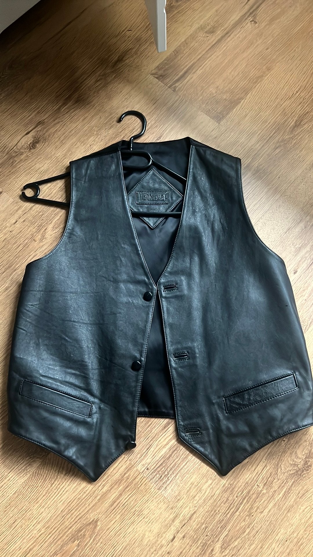 Leren gilet, Ophalen of Verzenden, Zo goed als nieuw, Zwart