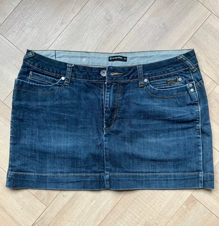 Silver Creek mini spijkerrok maat 40, Maat 38/40 (M), Blauw, Ophalen of Verzenden, Zo goed als nieuw