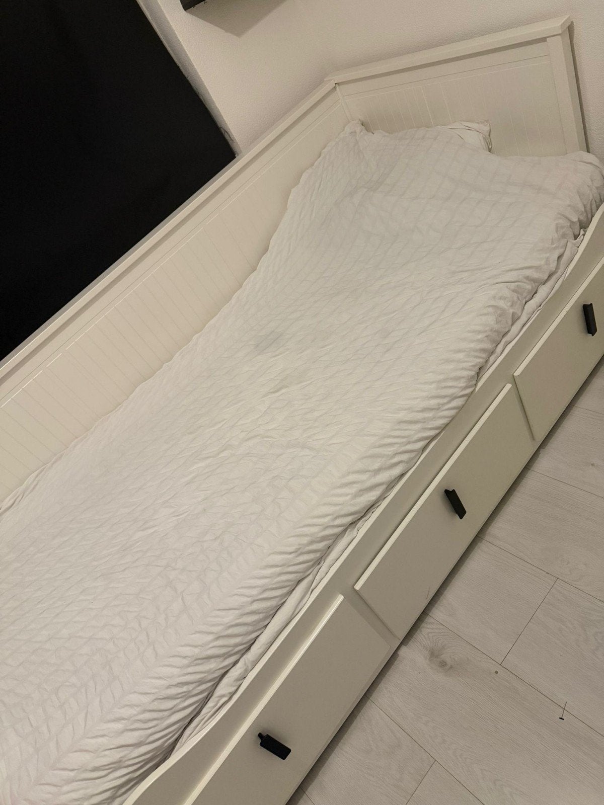 Hemmes bed ikea, Huis en Inrichting, Ophalen of Verzenden, Eenpersoons, Wit, Hout