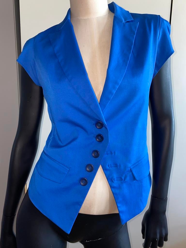 Mooie nieuwe jasje van merk Stradivarius in maat M, Maat 38/40 (M), Blauw, Ophalen of Verzenden, Zo goed als nieuw