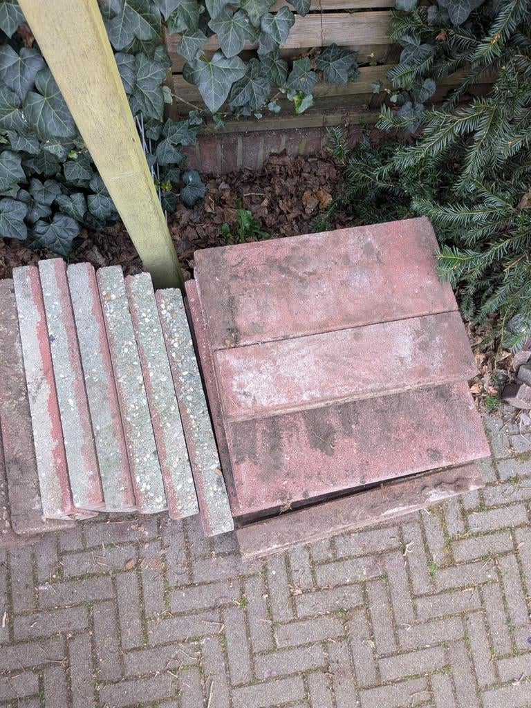 Gebruikte terrastegels en klinkers, Tuin en Terras, Tegels en Klinkers, Ophalen, Gebruikt, 5 tot 10 m², Beton
