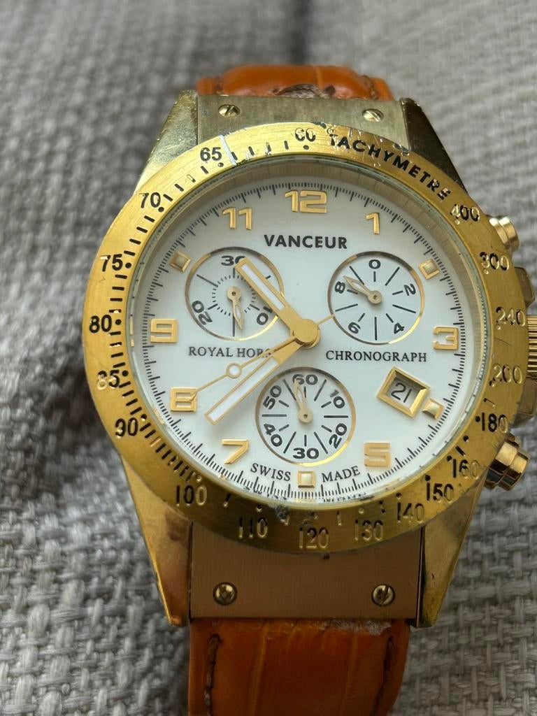 Vanceur heren horloge, Ophalen of Verzenden, Zo goed als nieuw, Staal, Overige merken