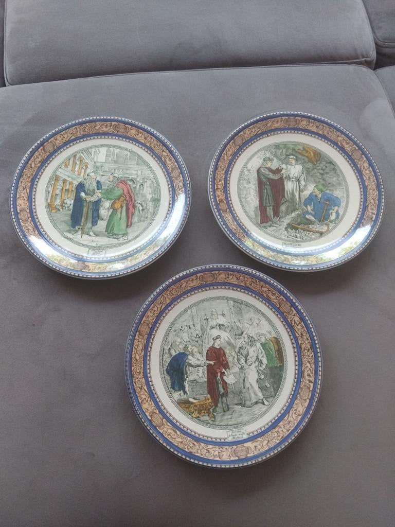 Sierbord / wandbord - Vintage Adams Potteries - Engels Bone, Antiek en Kunst, Antiek | Wandborden en Tegels, Ophalen of Verzenden