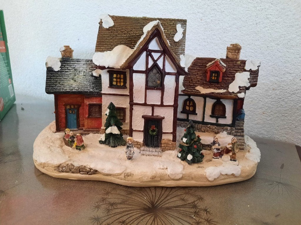 Sfeervol Kerstdorp Huisje 'Kerststraat', Ophalen of Verzenden, Gebruikt