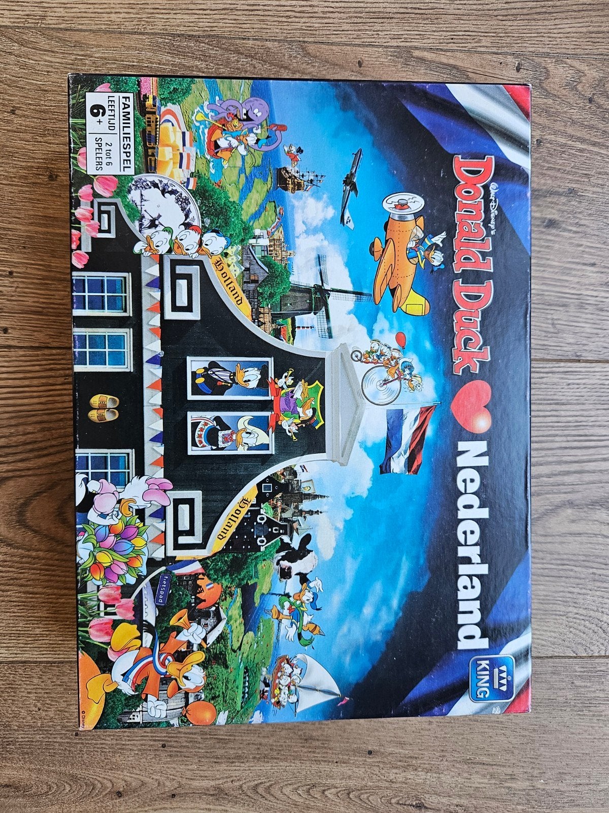 Donald Duck Nederland Bordspel - Familiequiz, Vijf spelers of meer, Ophalen of Verzenden, Gebruikt, King International
