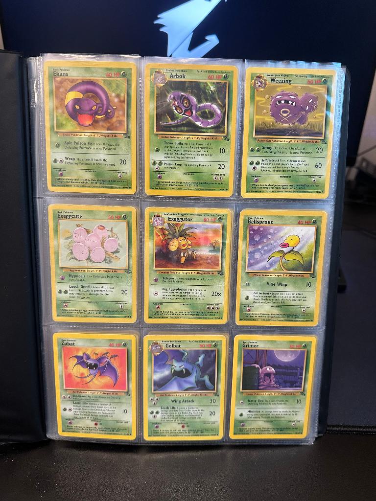 1995 WotC Pokémon Kaarten + Map, Ophalen of Verzenden, Gebruikt, Speelkaart(en)