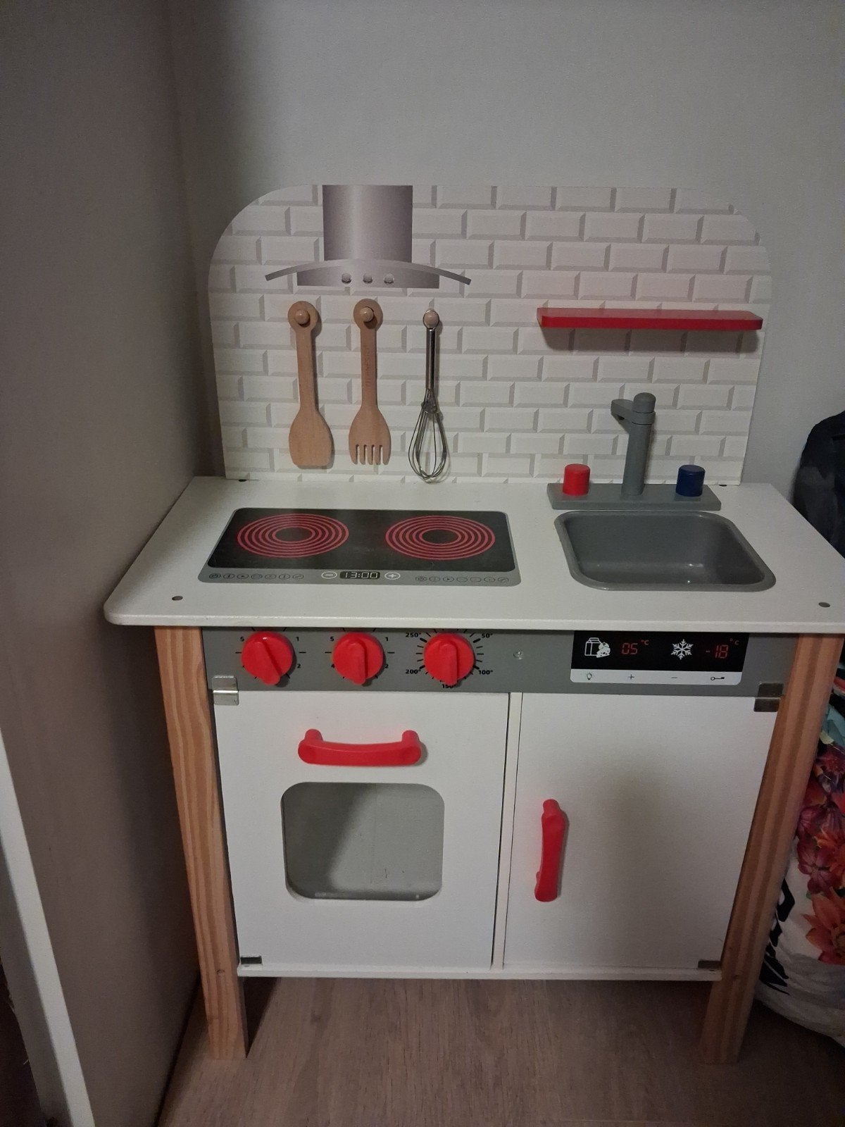 Houten keuken met veel accessoires, Ophalen, Gebruikt, Hout, Speelkeuken