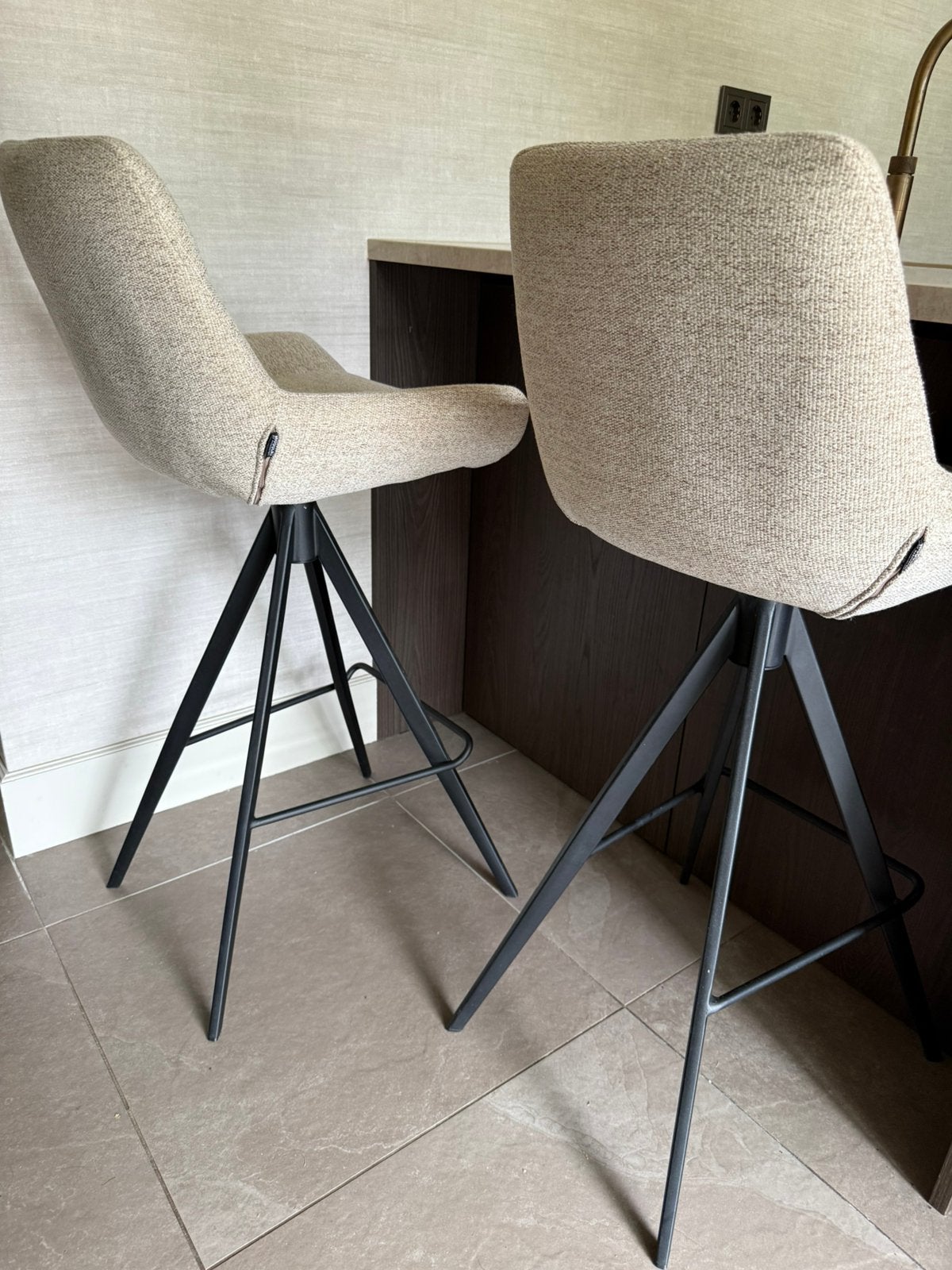 Table du sud - Bresso barkrukken x2, 2 krukken, Ophalen, Zo goed als nieuw, 60 tot 90 cm