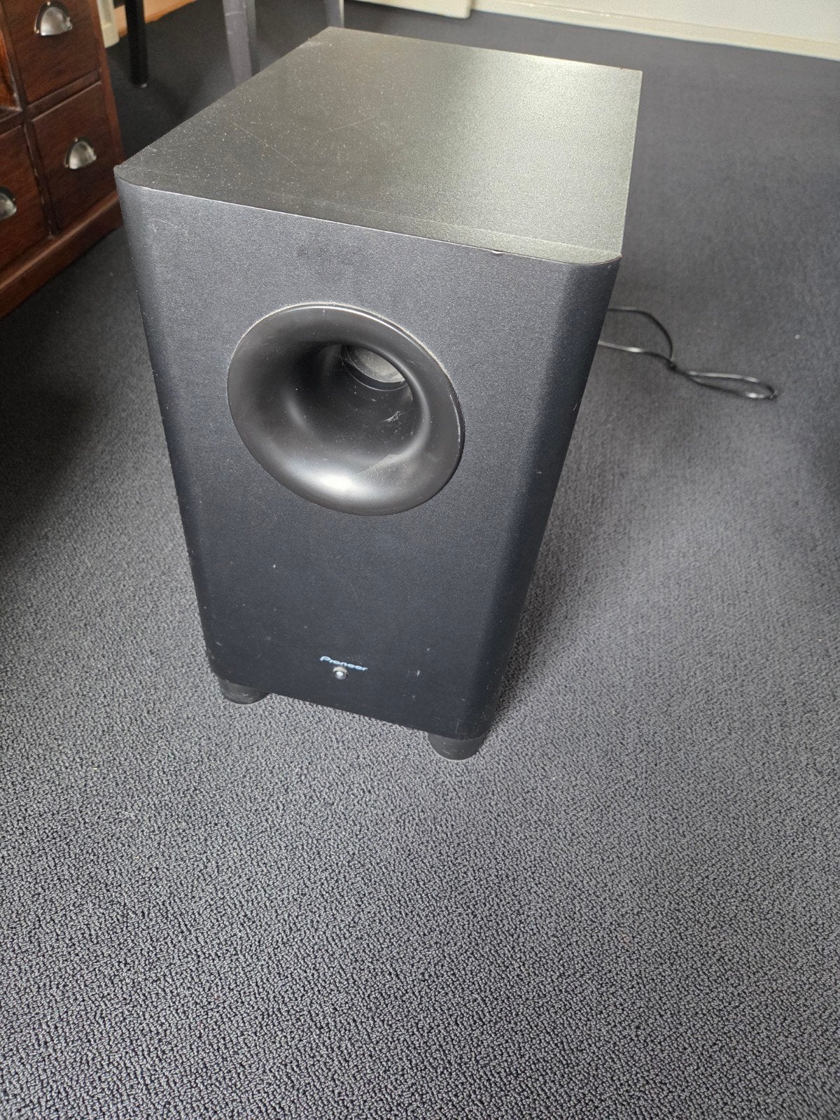 Pioneer S-21W Powered Subwoofer - Krachtige Bass, Overige merken, Gebruikt, Subwoofer, Ophalen of Verzenden
