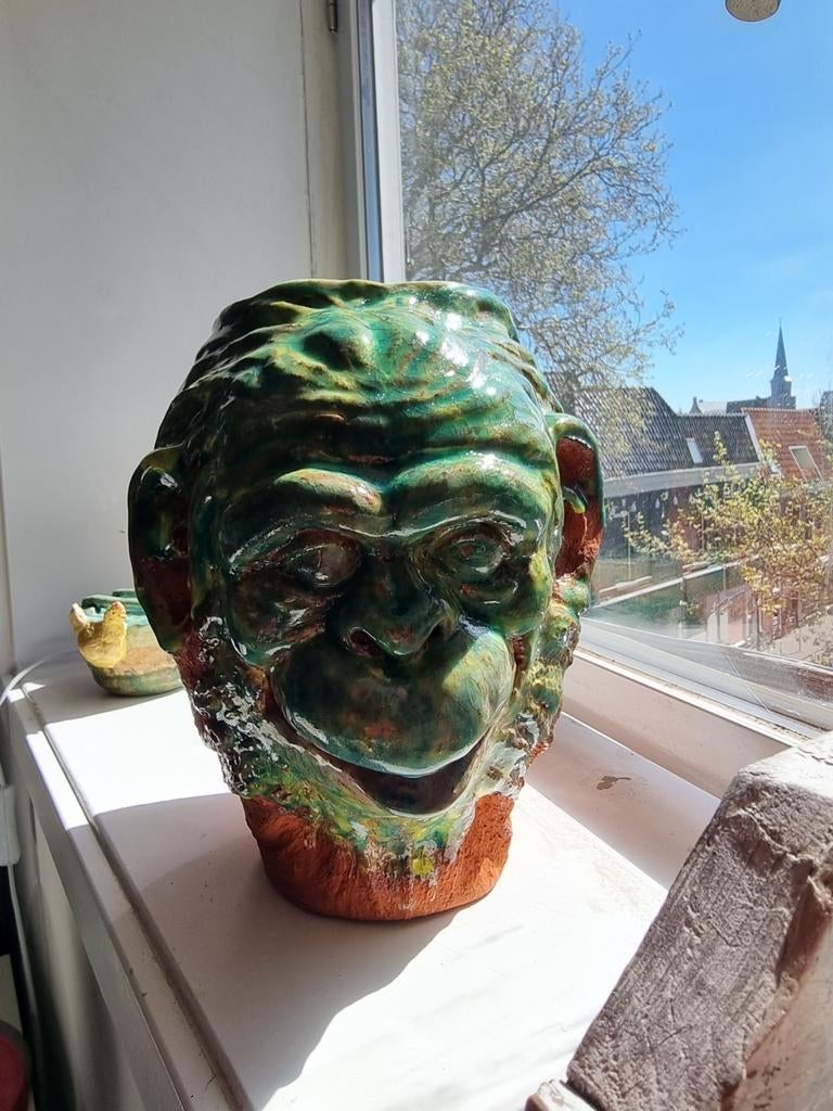 Bloempot keramiek Aap, Ophalen of Verzenden, Nieuw