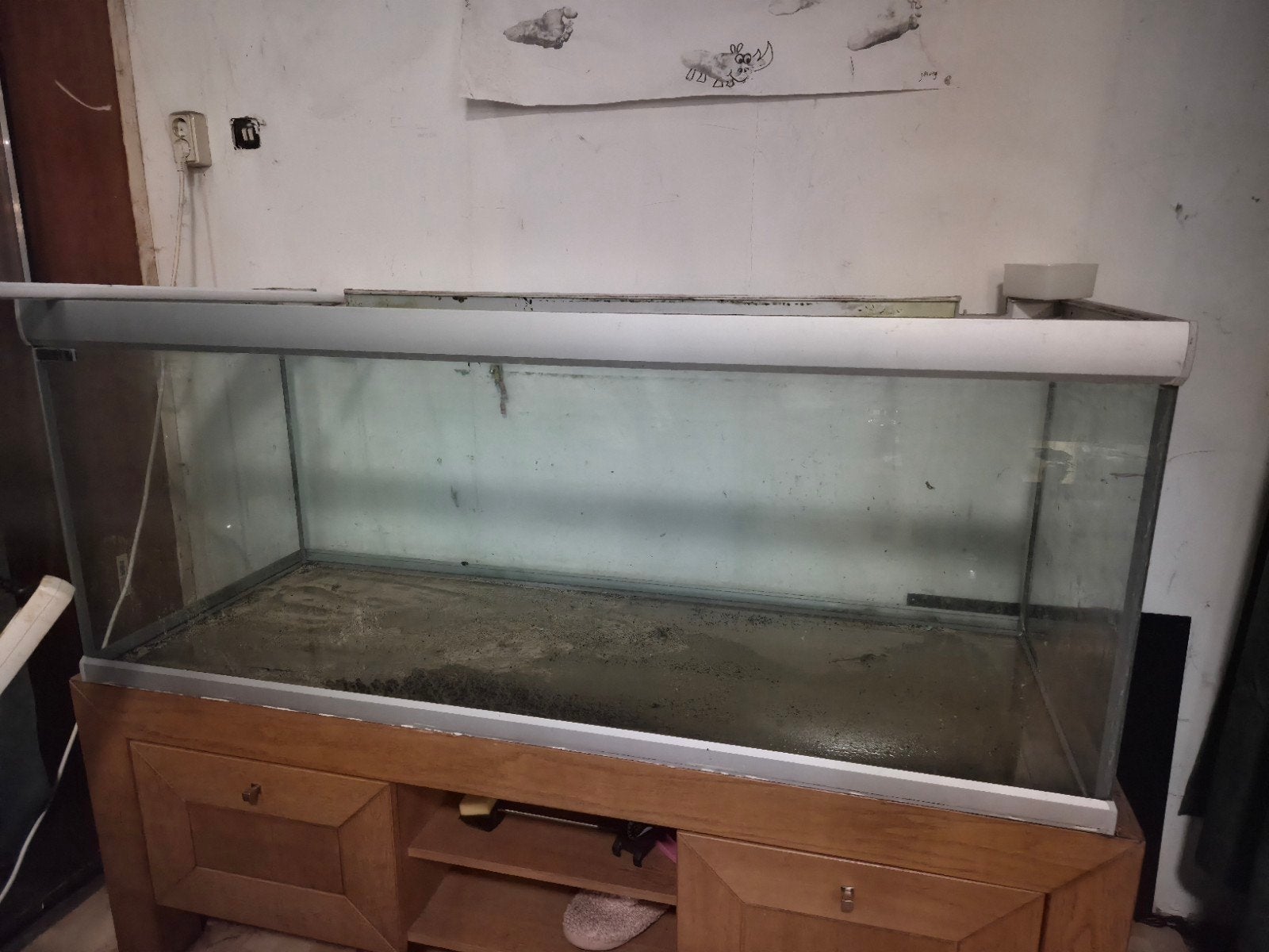 aquarium 160x60x60, Dieren en Toebehoren, Vissen | Aquaria en Toebehoren, Ophalen, Gebruikt, Leeg aquarium