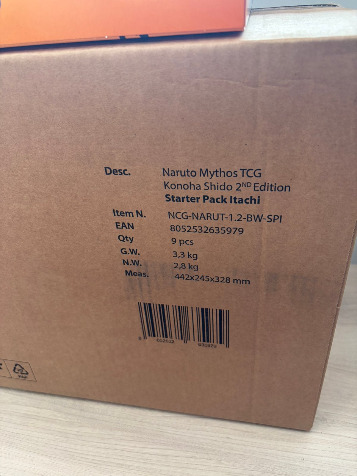 Naruto Mythos TCG Itachi Case | 9 Sealed Boxes | 2nd Edition, Ophalen of Verzenden, Zo goed als nieuw