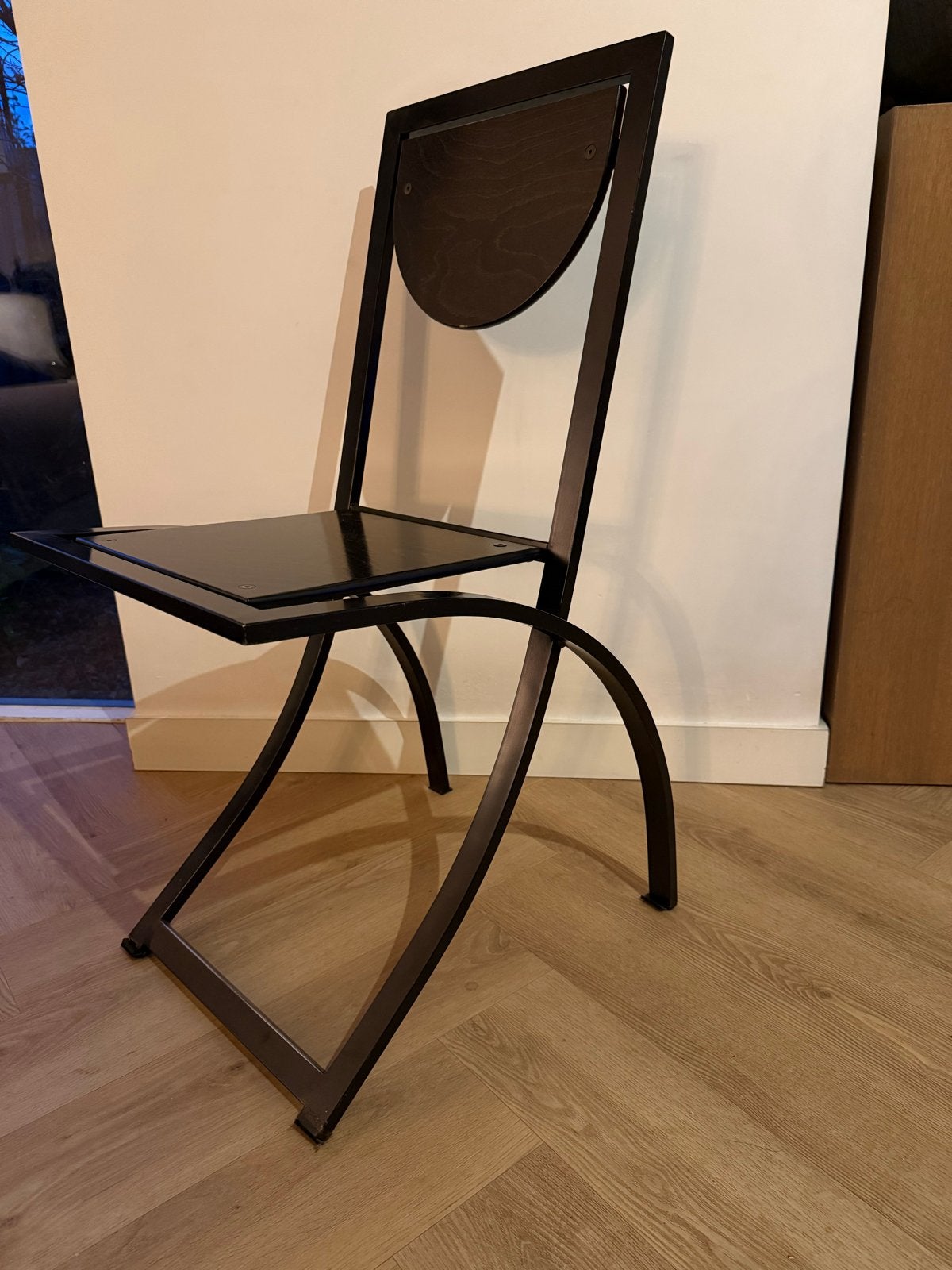 6x Design eetkamerstoelen “Sinus” van Karl Friedrich Förster, Ophalen, Gebruikt, Zwart, Vijf, Zes of meer stoelen