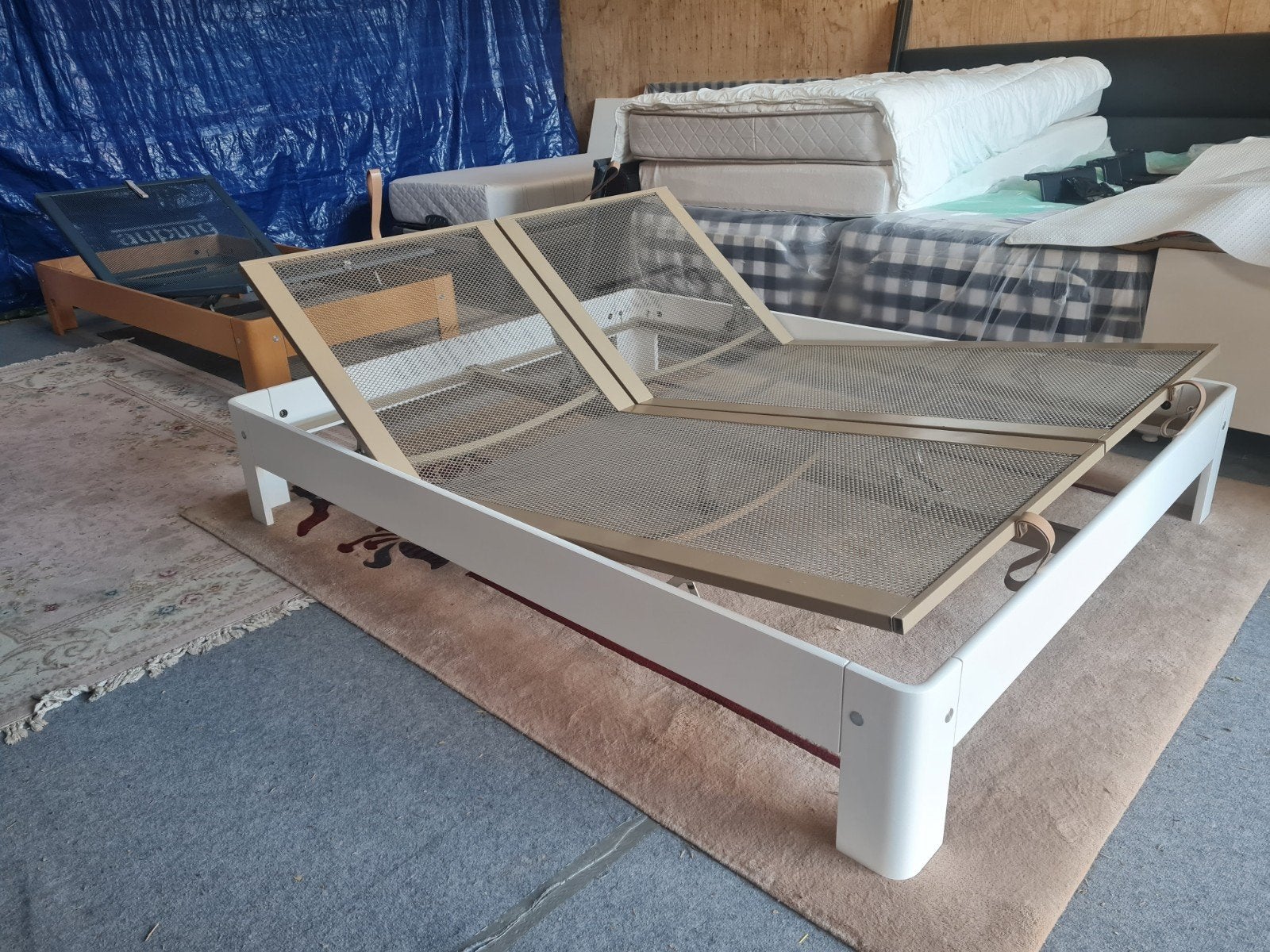 AUPING AURONDE 180-210 HANDVERSTELBAAR  BEZORGEN IS MOGELIJK, Gebruikt, ., 210 cm, Akbedden