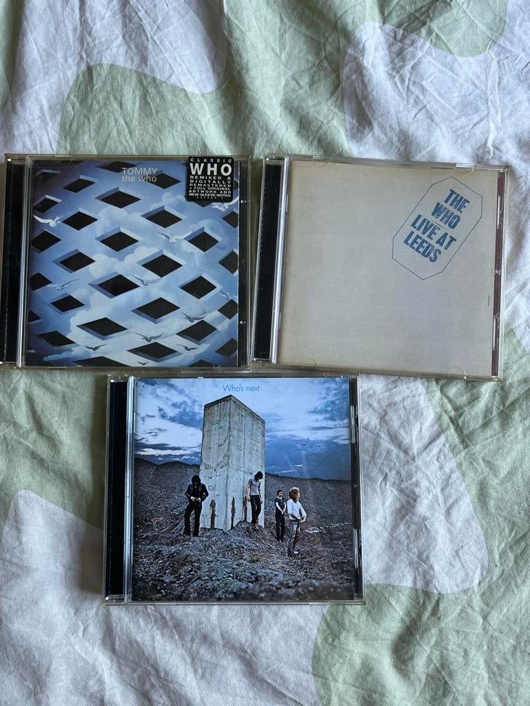 The Who CD Boxset: Tommy, Who's Next, Live at Leeds, Cd's en Dvd's, Ophalen of Verzenden, Gebruikt