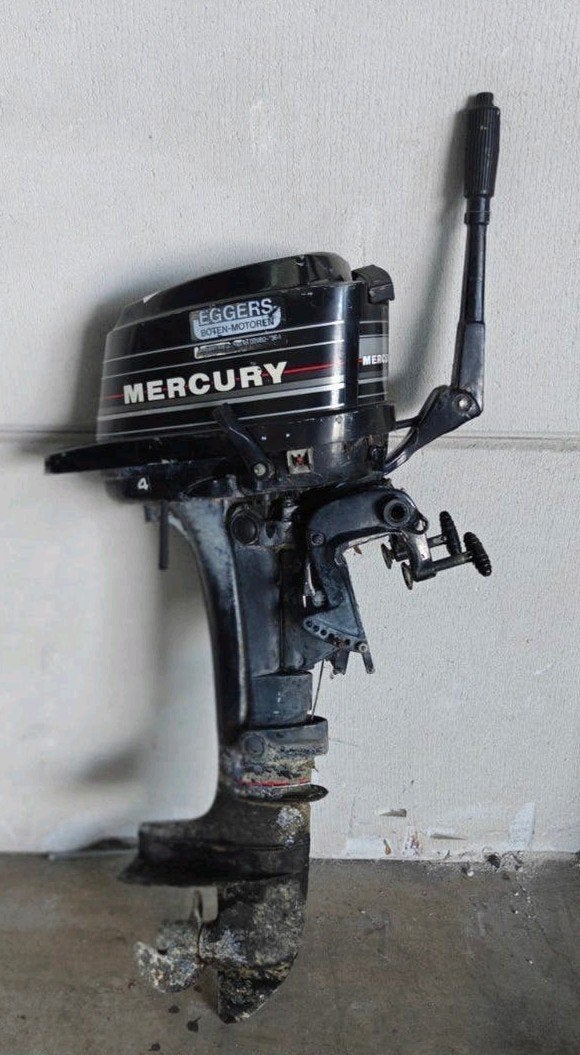 Mercury 4 pk met tank, Watersport en Boten, Ophalen of Verzenden, Gebruikt, Benzine, 5 tot 10 pk