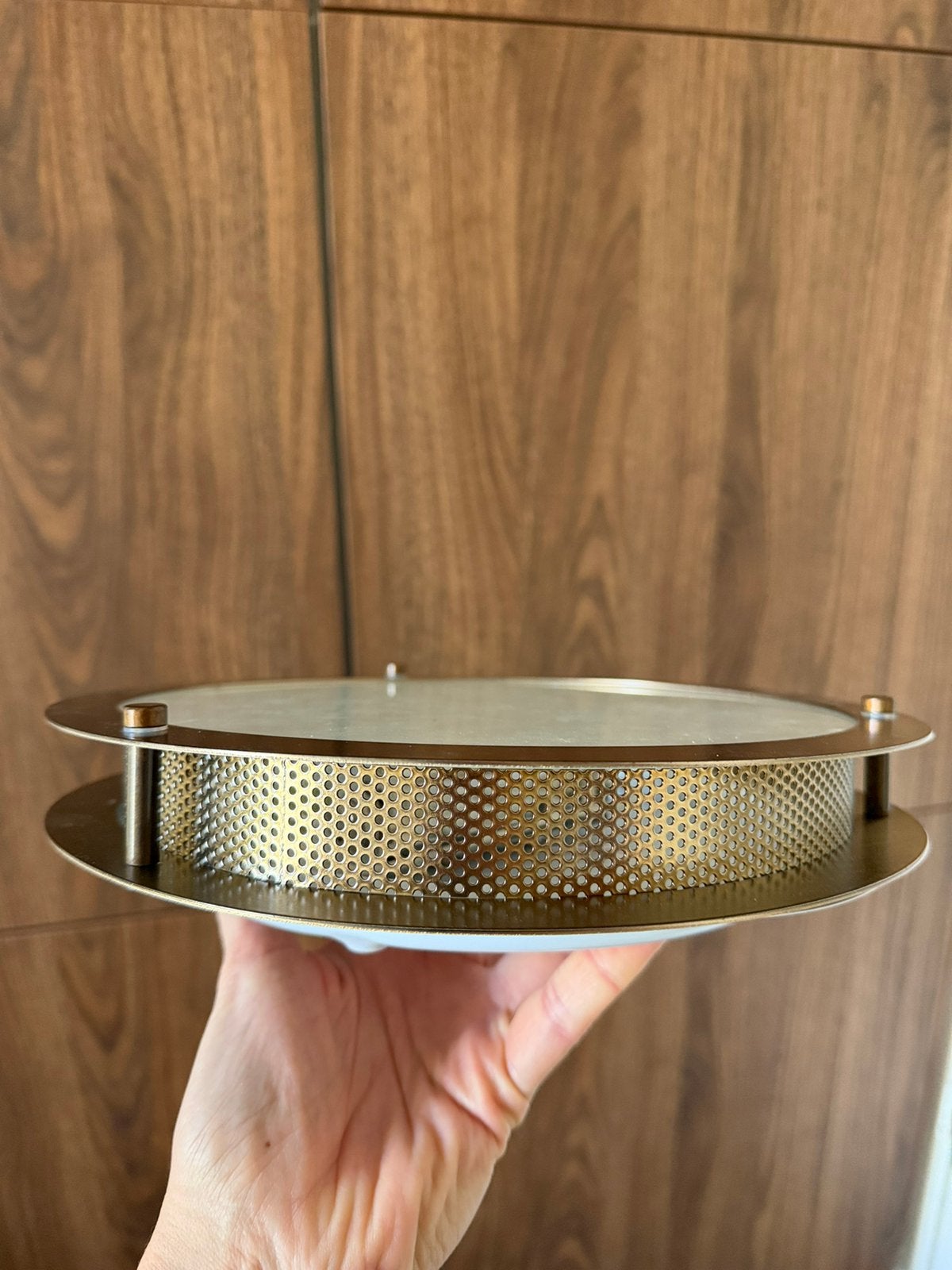 Lamp plafonniere, Ophalen of Verzenden, Zo goed als nieuw, Plafondlamp, 28 cm