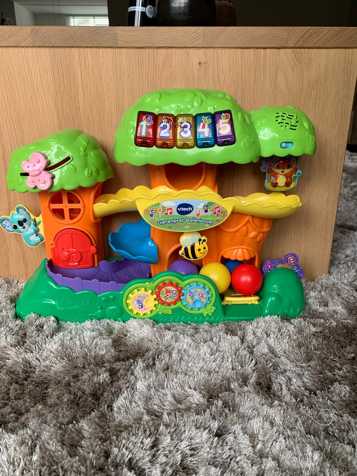 Vtech Dierenpret Ballenboom met 4 ballen, Kinderen en Baby's, Ophalen, Gebruikt, Overige typen, Met licht