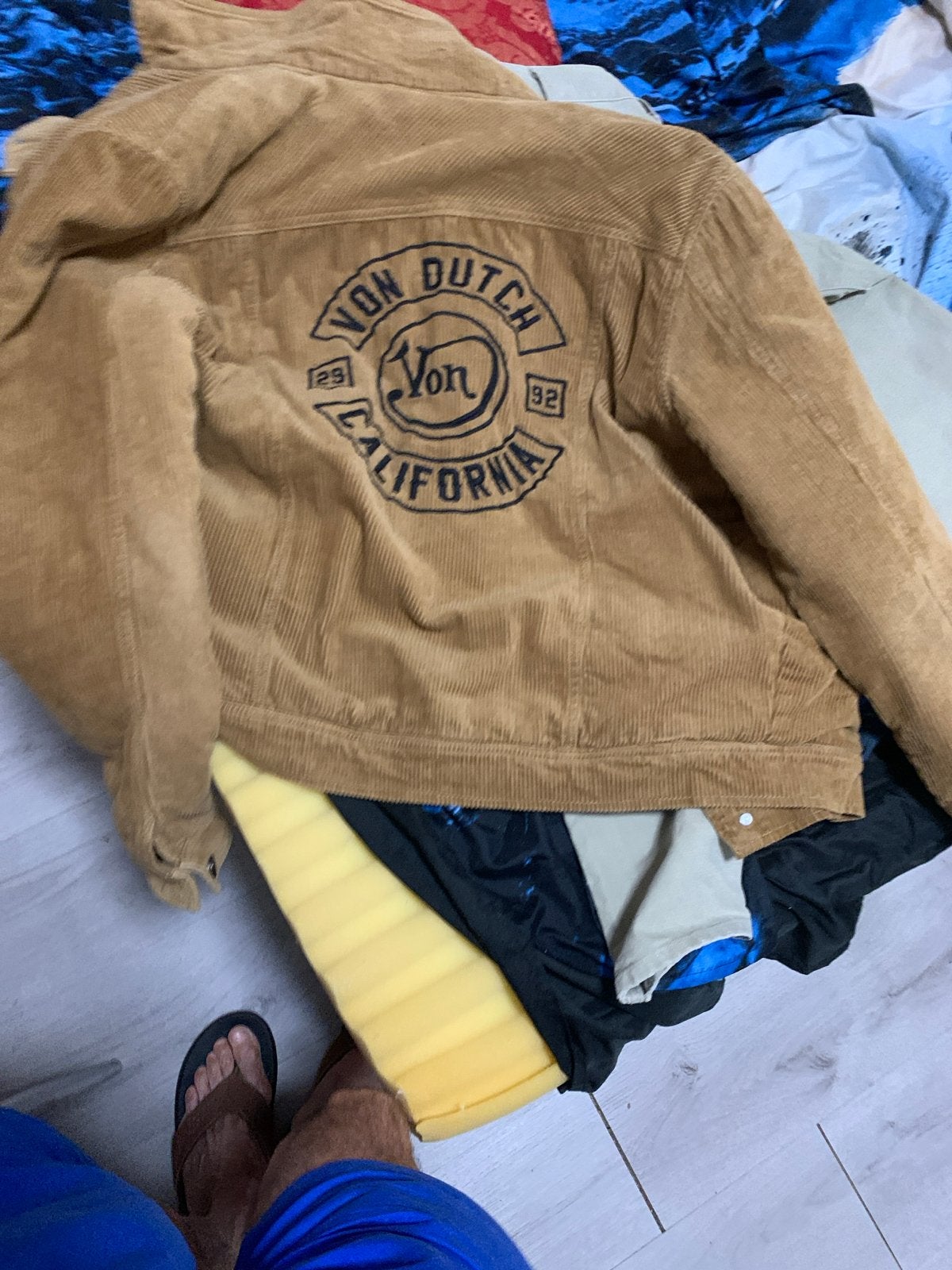 Von Dutch corduroy jas - Zo goed als nieuw, Ophalen, Zo goed als nieuw, Overige maten, Bruin