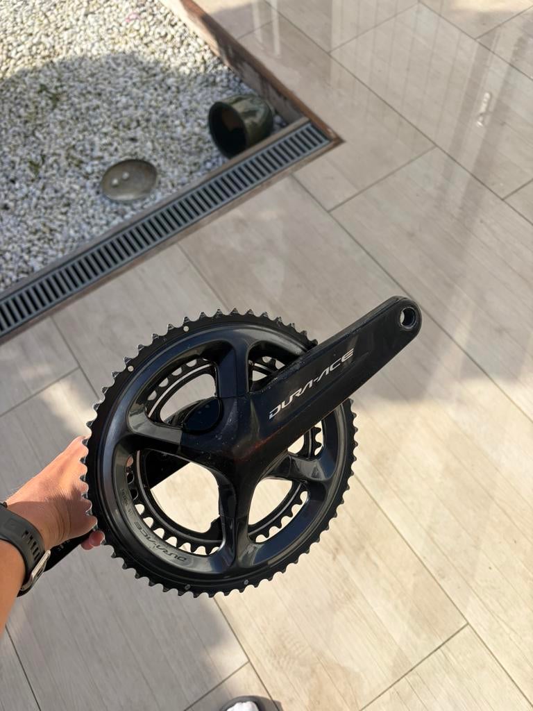 Powermeter Dura Ace crank met blad, Overige merken, Gebruikt, Carbon, Ophalen of Verzenden