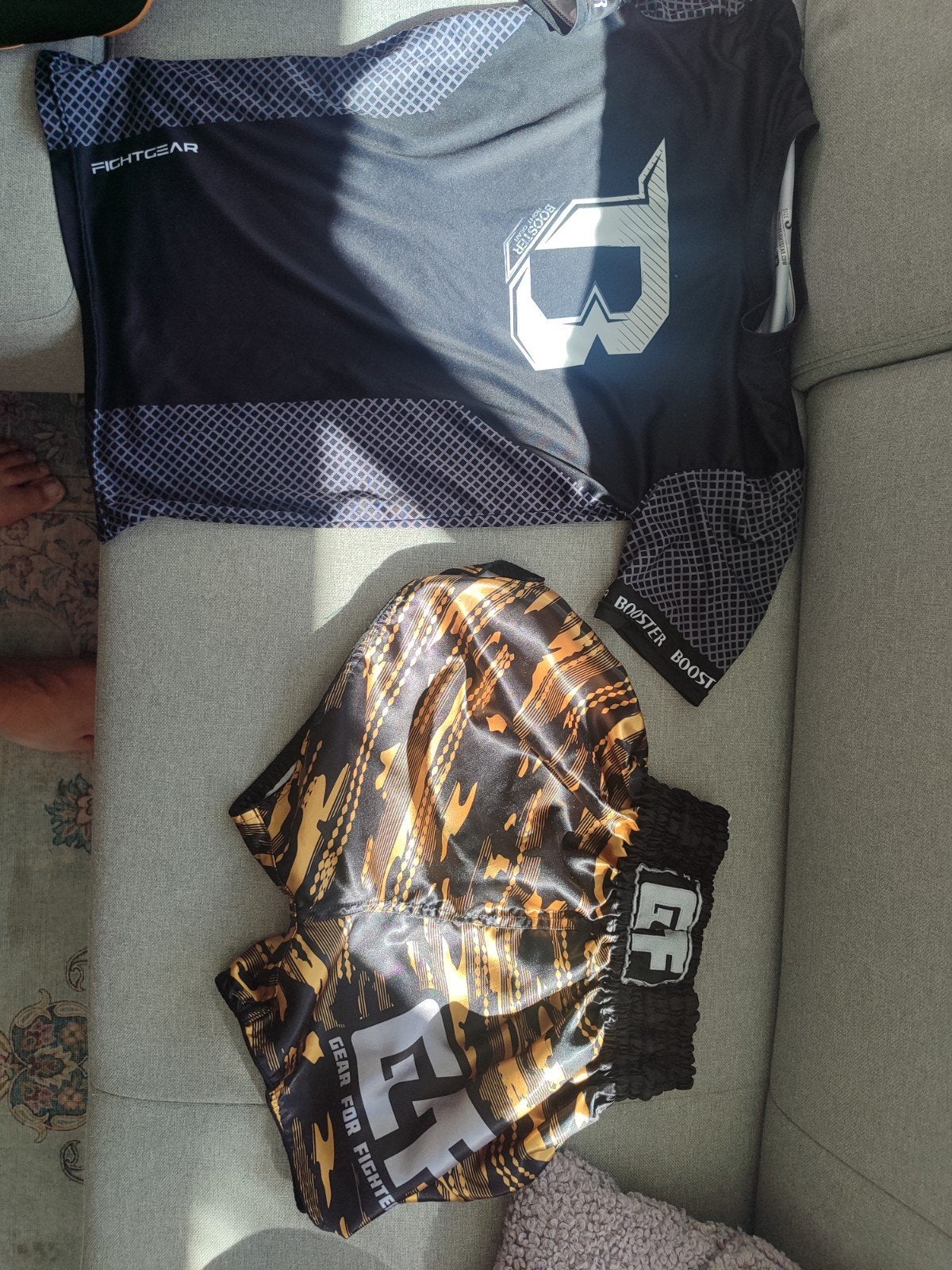 Kickbox kleding set: Booster shirt & G4F broekje (m, Ophalen of Verzenden