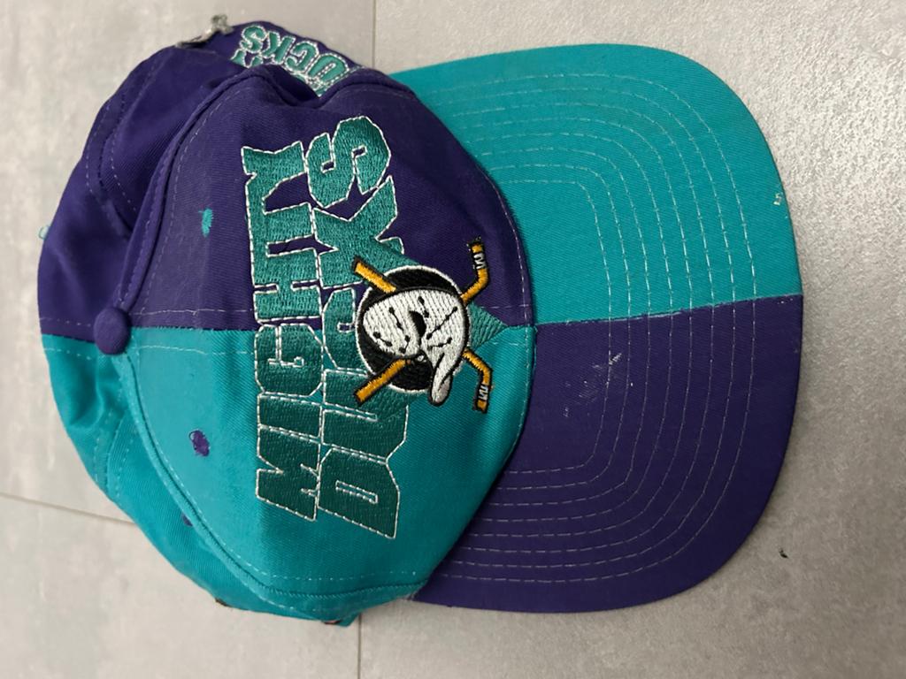 Vintage Anaheim Mighty Ducks Snapback Pet Jaren '90, Ophalen of Verzenden, Gedragen, One size fits all, Pet