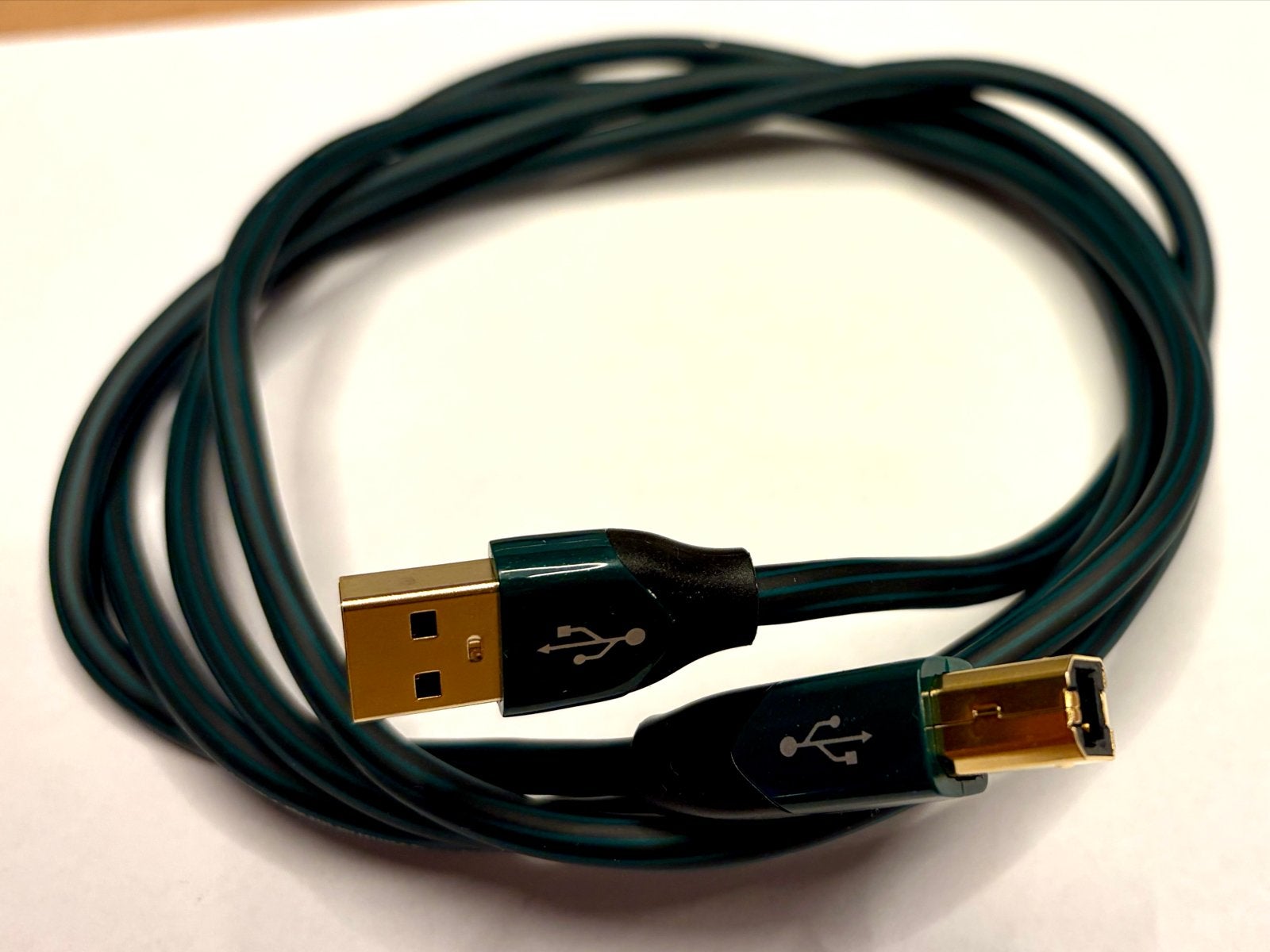 AudioQuest Forest USB A-B kabel - 1.5m, Ophalen of Verzenden, Zo goed als nieuw, Minder dan 2 meter, Overige kabels